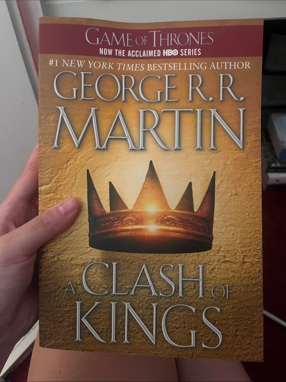 A Clash of Kings by George R. R. Martin - Gold Cover